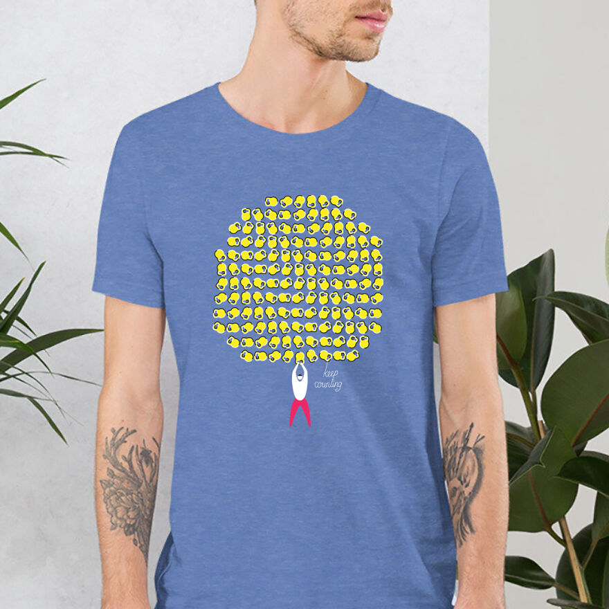I Love Optical Illusion So I Made 13 Funny Designs On The Shirts.