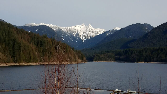 A Little Place I Like To Call Home. Capilano Reservoir, North Vancouver, Bc Canada