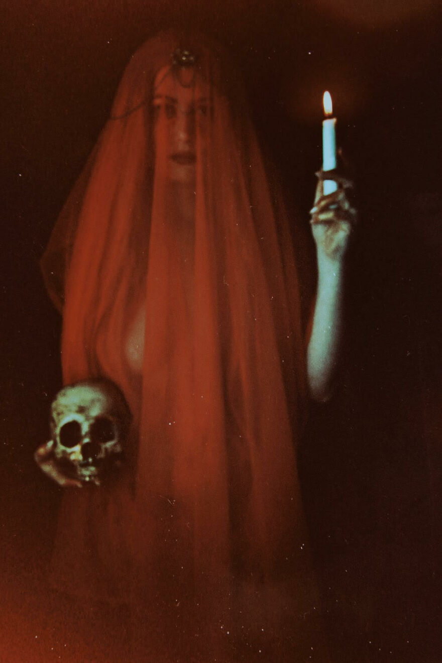 Courtney Brooke "Crimson Light, Self Portrait" Photograph