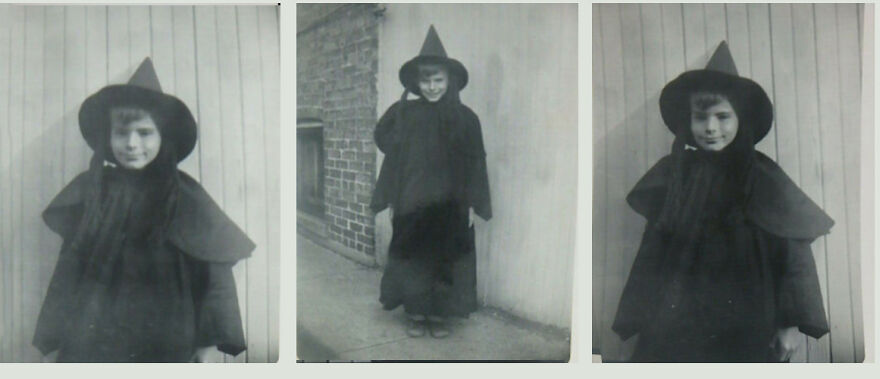 Vintage Snapshots "Boy Witch" Circa 1940s