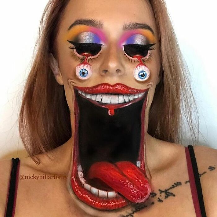 This Self-Taught Makeup Artist Transforms Herself Into Famous People And Psychedelic Creatures (57 Pics)