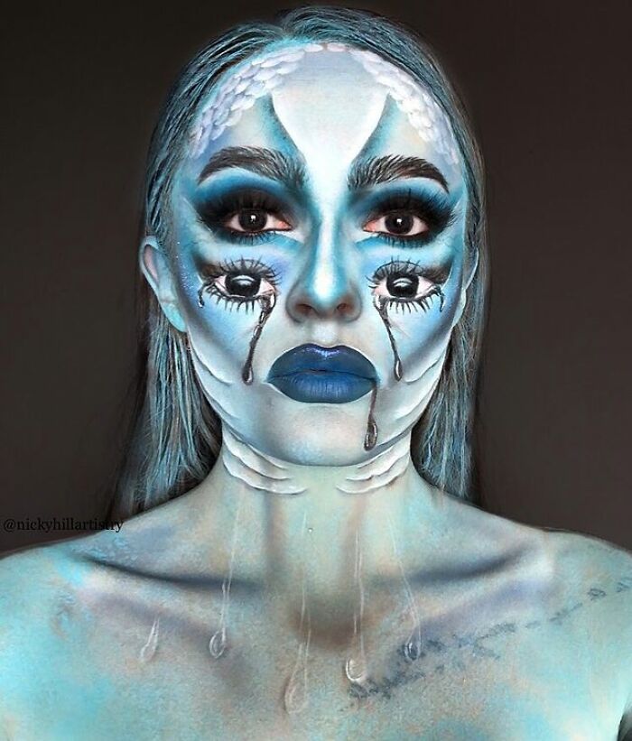 This Self-Taught Makeup Artist Transforms Herself Into Famous People And Psychedelic Creatures (57 Pics)
