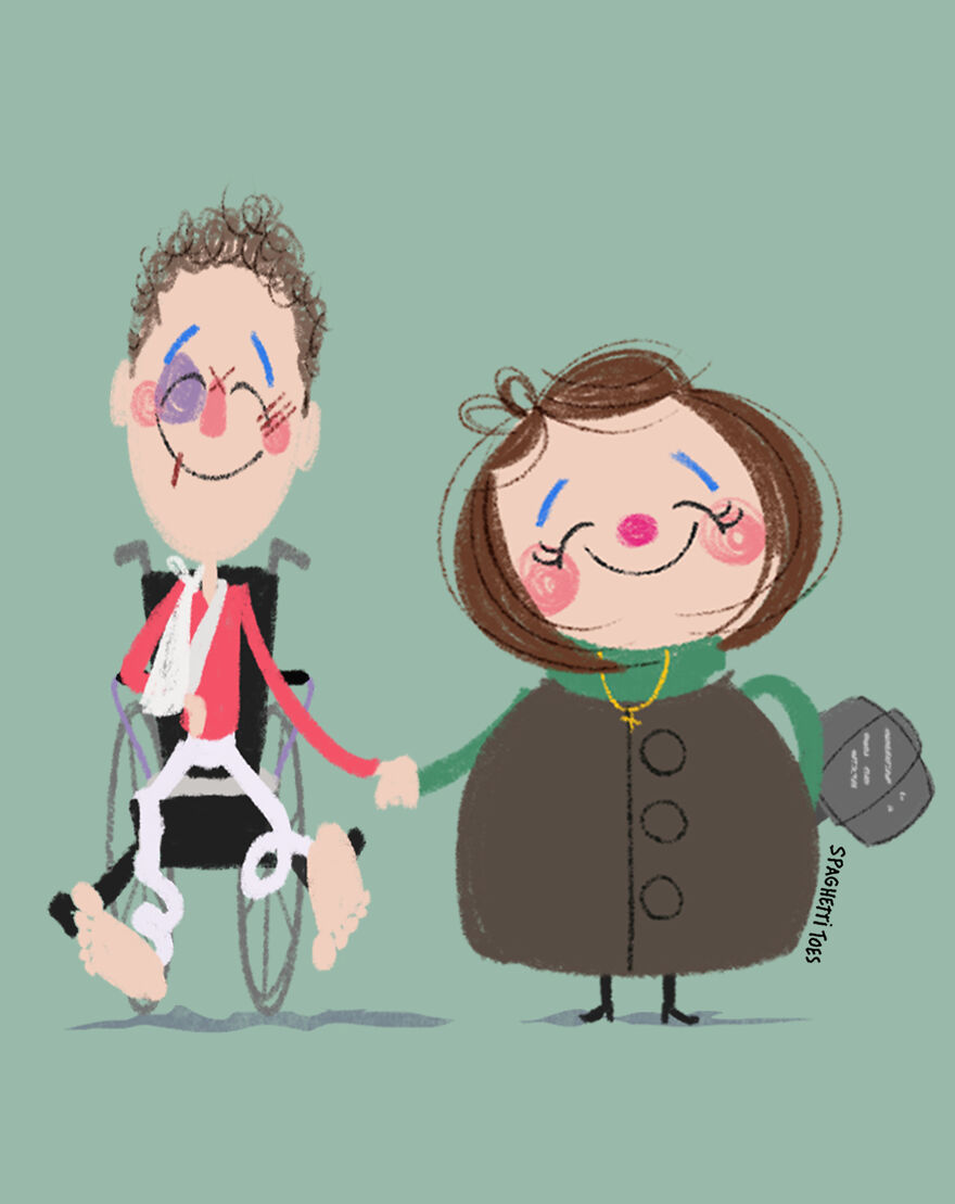 Paul Sheldon And Annie Wilkes From "Misery"