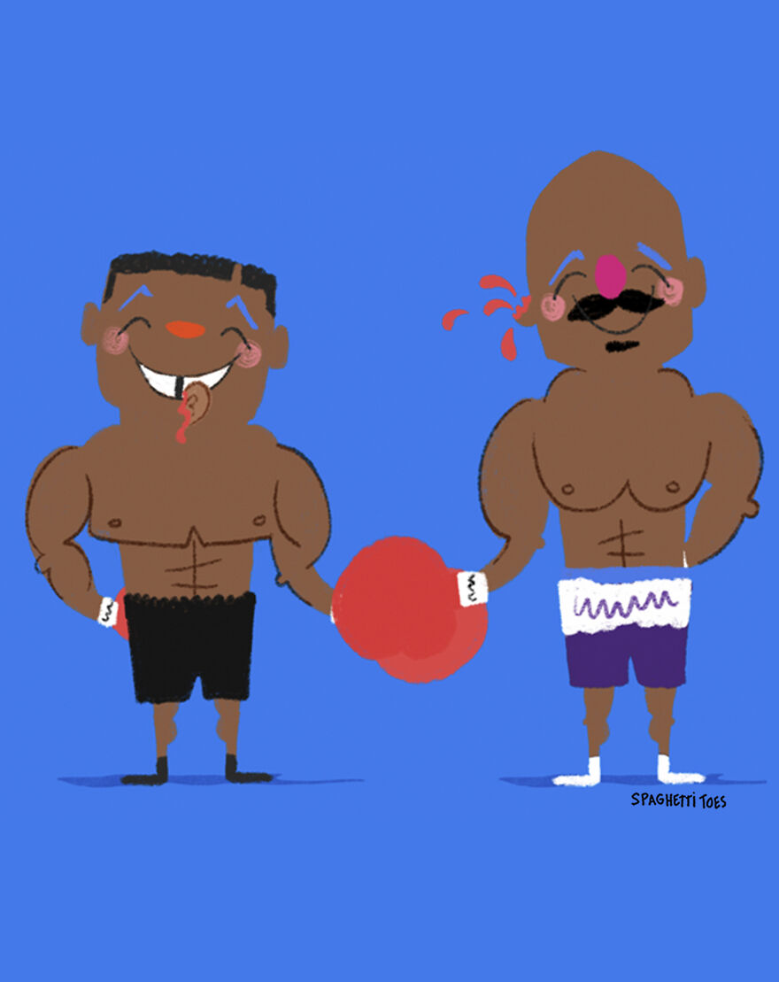Mike Tyson And Evander Holyfield