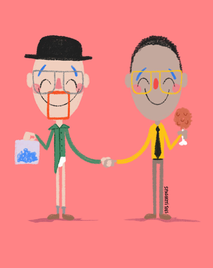 Walter White And Gus Fring From "Breaking Bad"