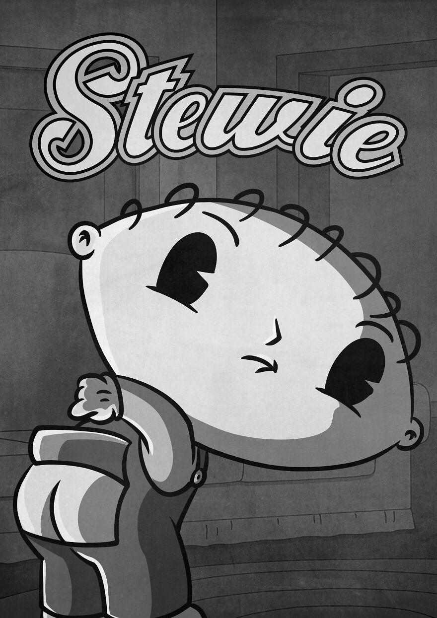 We Make Today's Characters In 30's Cartoon Style