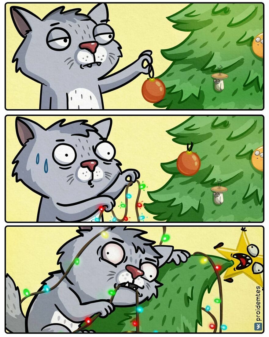You May Have Problems With Decorating Your Christmas Tree If You Are A Cat