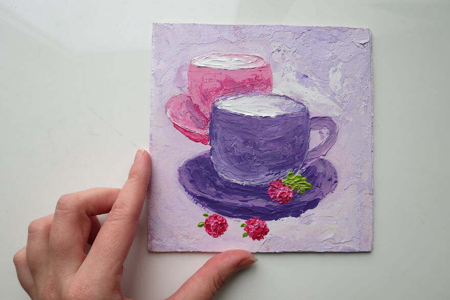 Purple-Pink Dream Cups With Berries