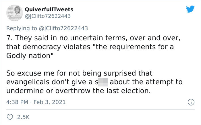 Twitter User Shares Evangelical Homeschooling Materials Claiming Democracy Is Bad, Leaving Thousands Of People Concerned