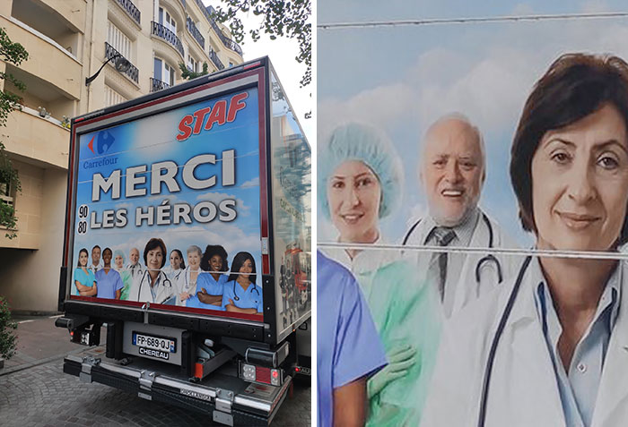 "Hide The Pain Harold" Becomes Face Of French Coronavirus "Thank You, Heroes" Campaign