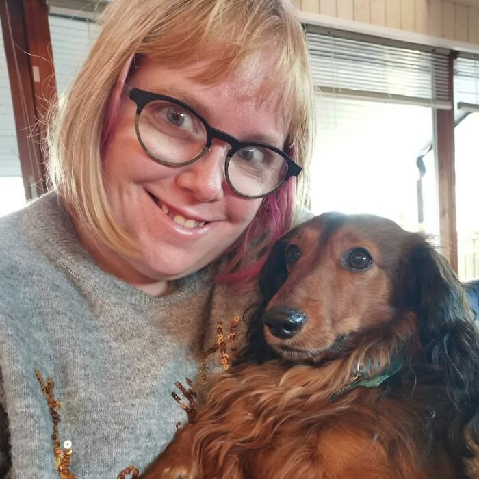 Me And One Of My Three Doxie Phillip