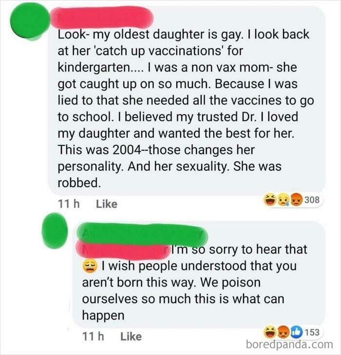 Vaccinations Made My Daughter Gay