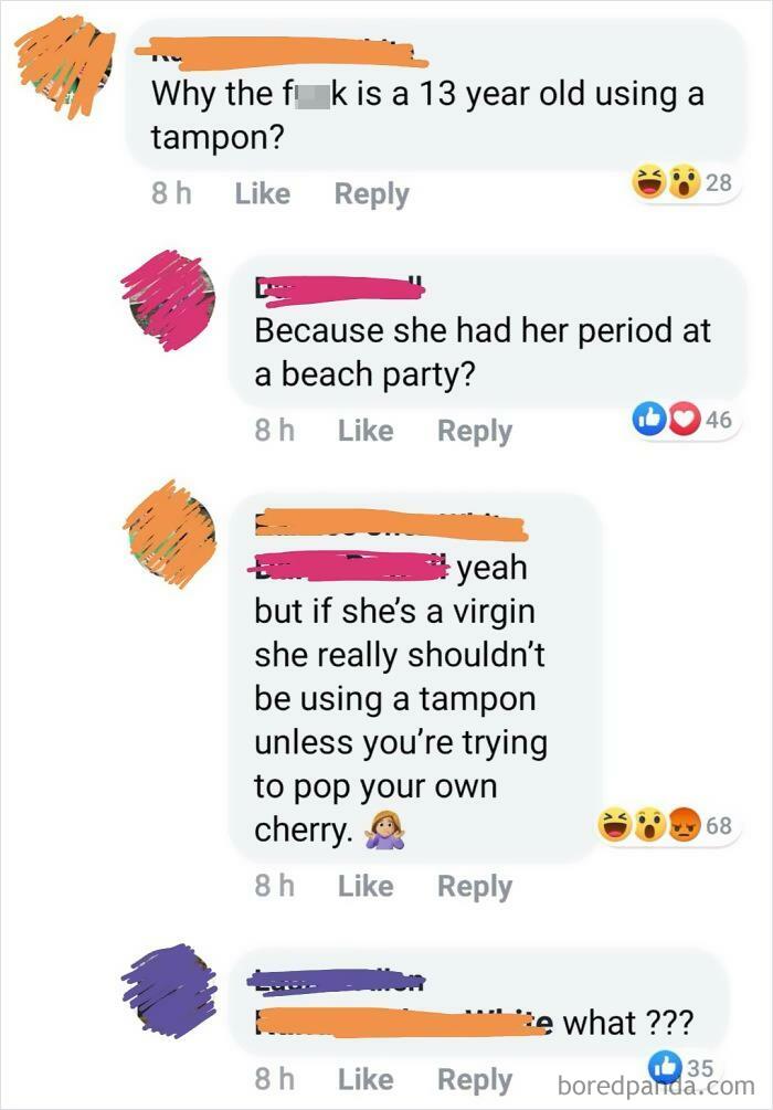 On A Post About A Funny Tampon Story