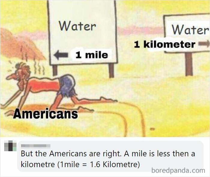 1 Kilometre Is Less Than A Mile