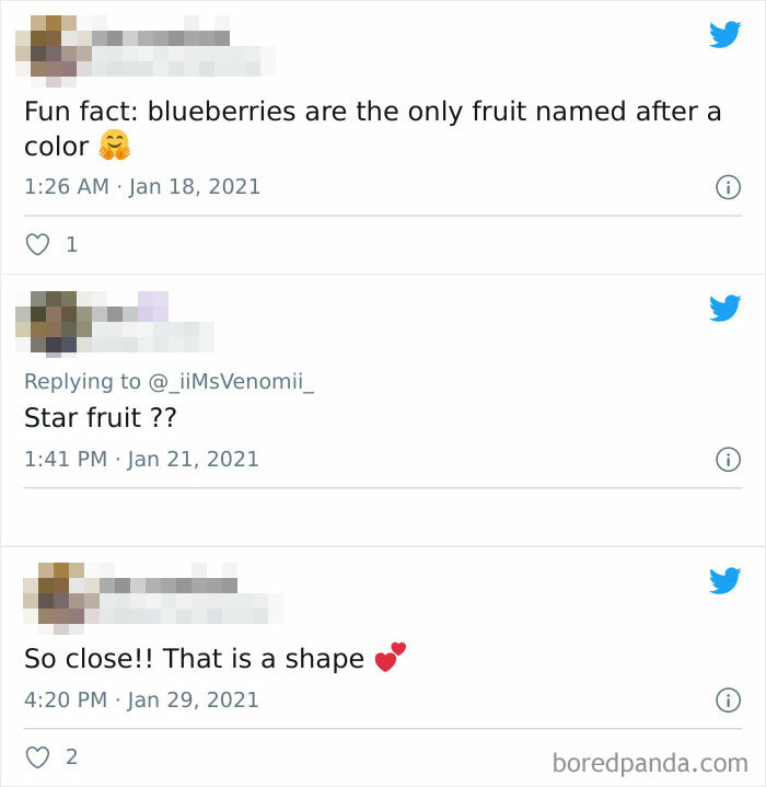 1) Star Is A Shape And 2) Oranges And Blackberries