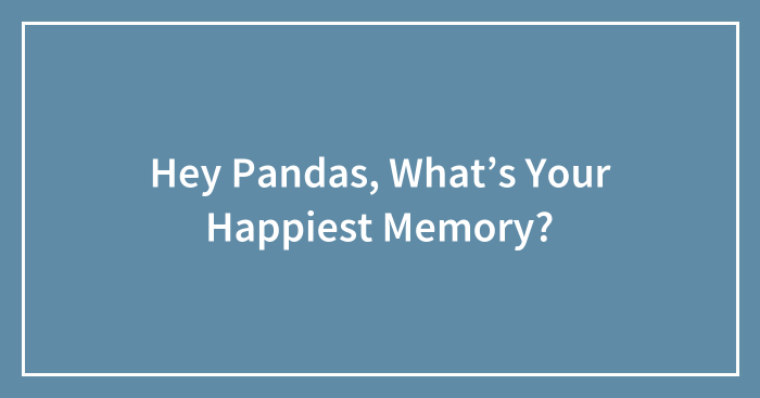 Hey Pandas, What’s Your Happiest Memory? (Closed)