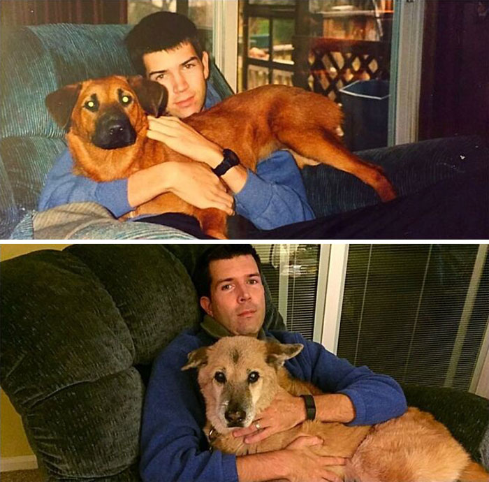 My Dog And I 17 Years Apart
