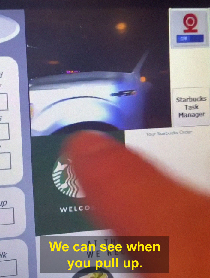 Starbucks Drive-Thru Employee Reveals Customers Are Not Aware They're Being Watched When Ordering