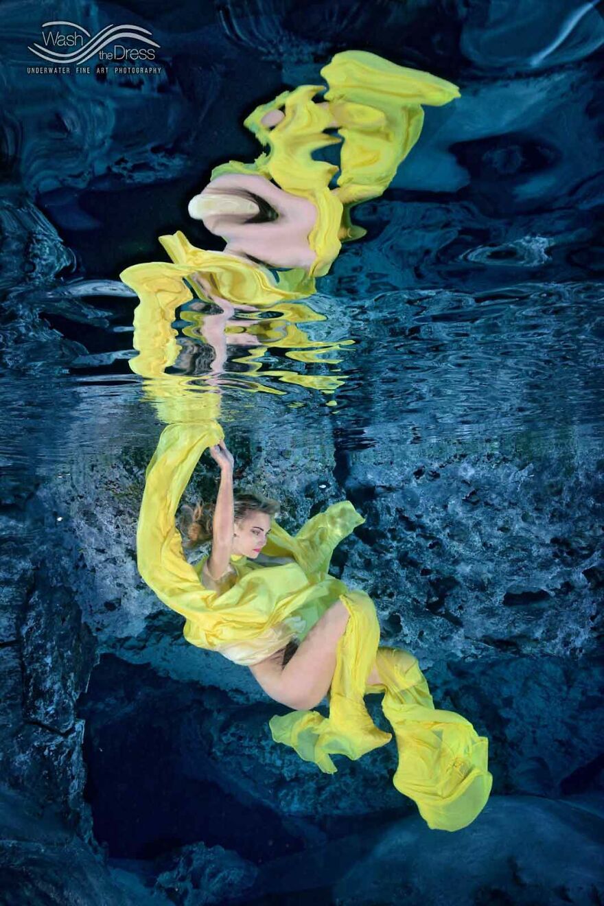 I Realized An Underwater Fashion Photoshoot In A Mexican Cenote