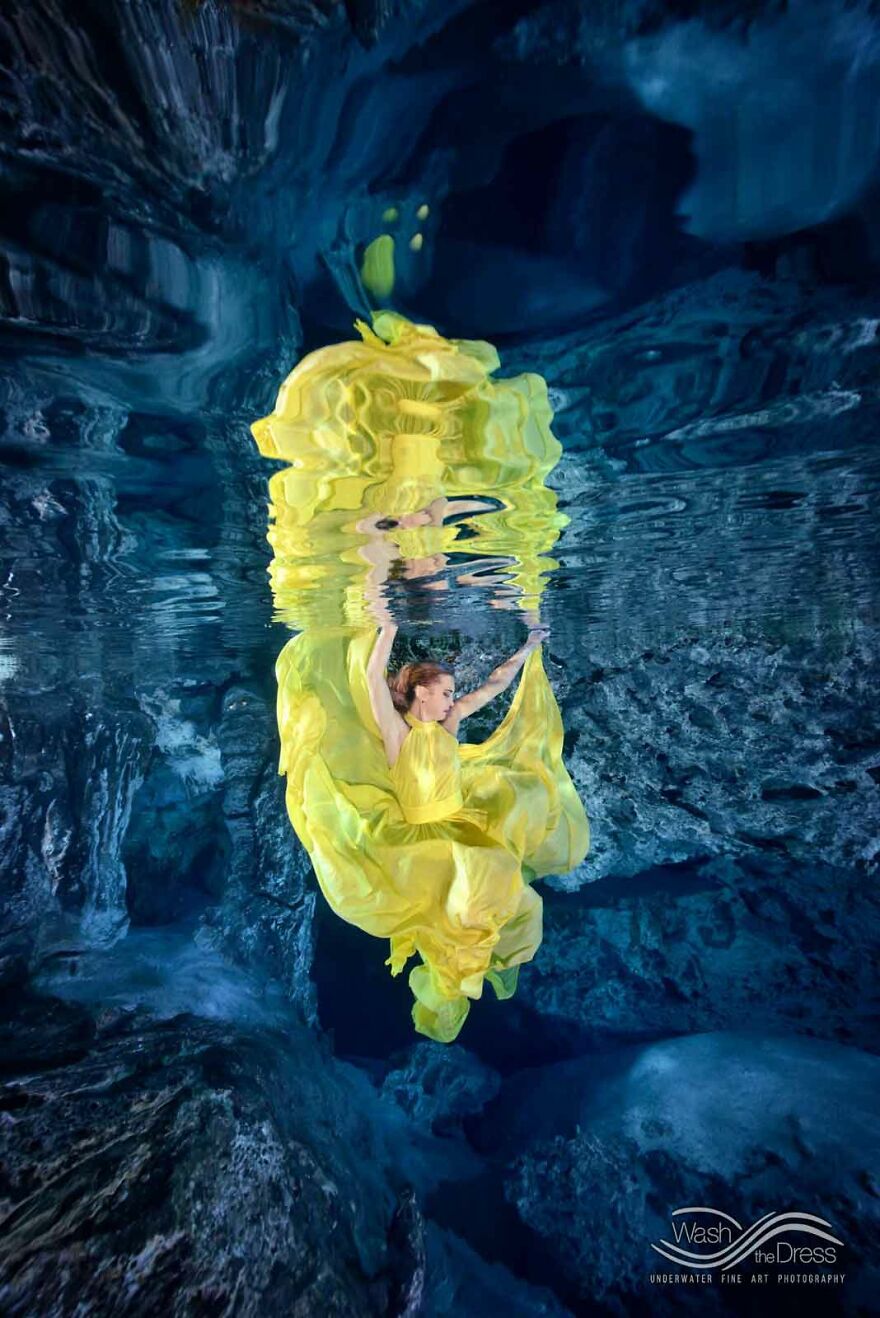 I Realized An Underwater Fashion Photoshoot In A Mexican Cenote