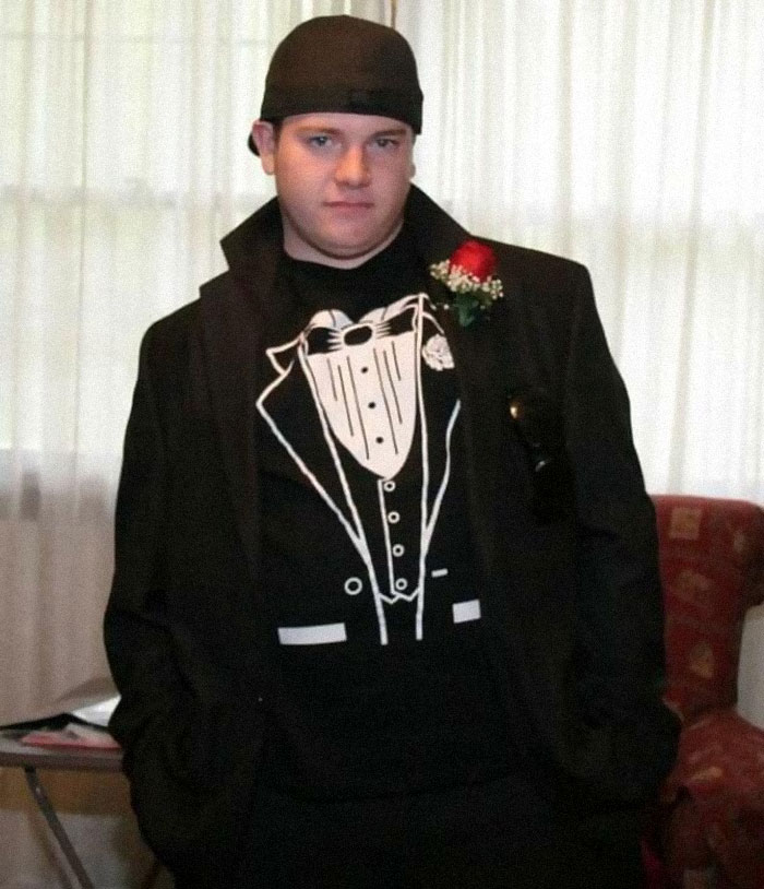 I Wore A Tuxedo T-Shirt And A Flat Billed Hat To My Senior Prom. Yikes