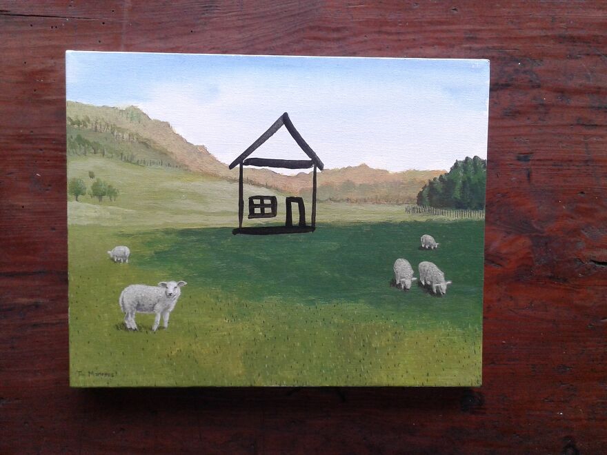 House With Sheep