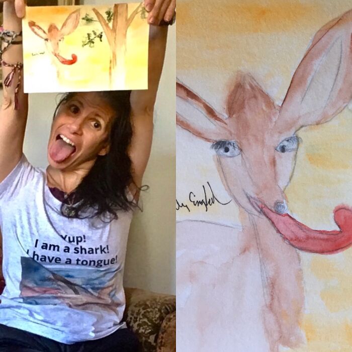 Animal Tongue Paintings?!