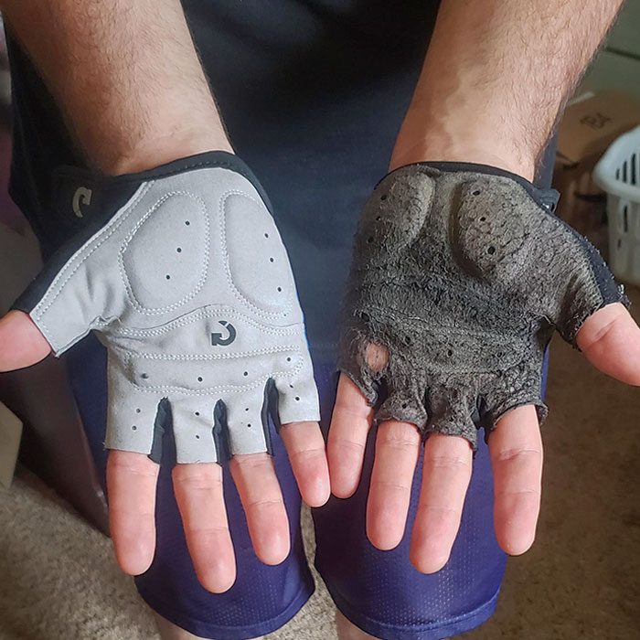 What 3000+ Miles Of Biking Will Do To A Pair Of Gloves