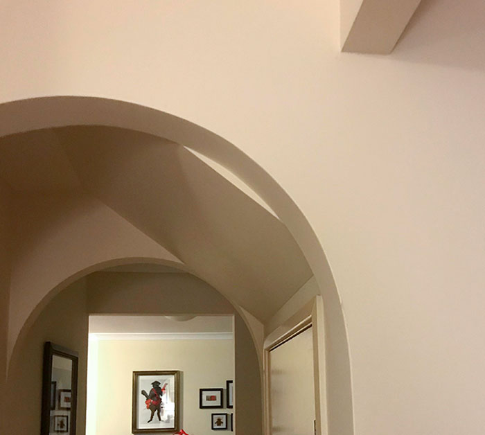 The Arch In My Hallway Doesn’t Quite Cover Up The Stairs In My House
