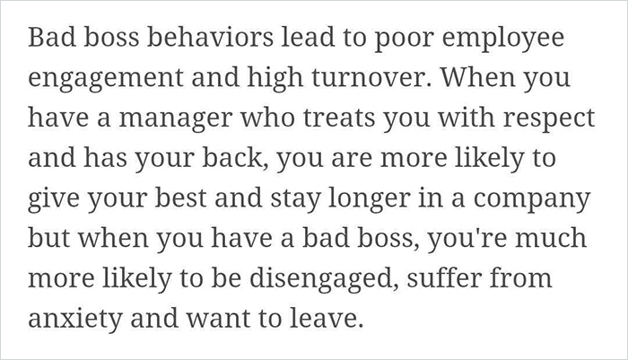 Person Explains How You Can Spot A Bad Boss Or Manager By Looking For These 10 Things