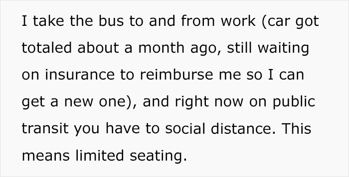 Guy Shares His Reasoning Behind Refusing To Give A Pregnant Lady His Bus Seat, People Are Not Convinced