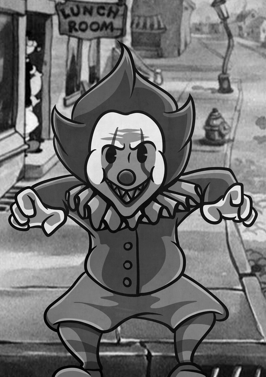 We Make Today's Characters In 30's Cartoon Style