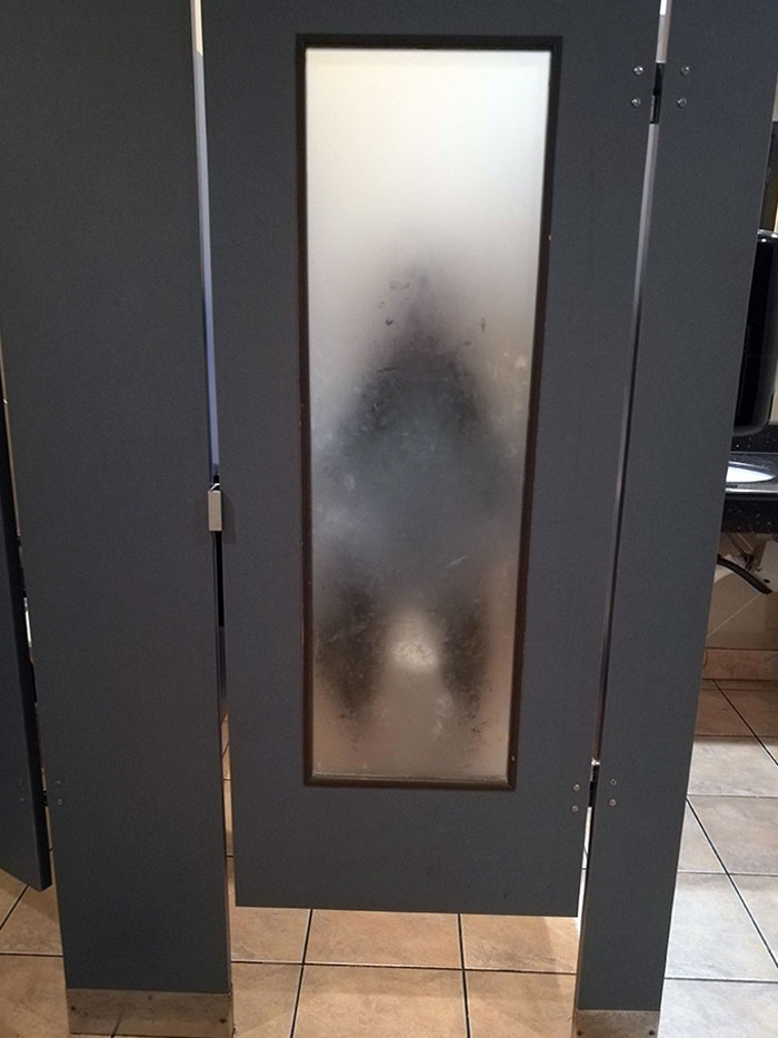 These Restroom Stalls Have Translucent Doors