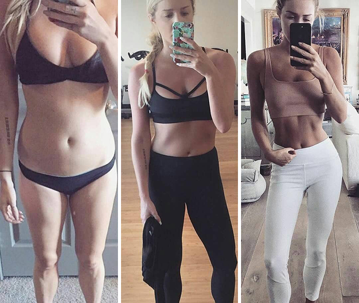 Same Weight, Different Bodies. 125 Lbs In All Of These Pics. So It's Not Always About The Scale
