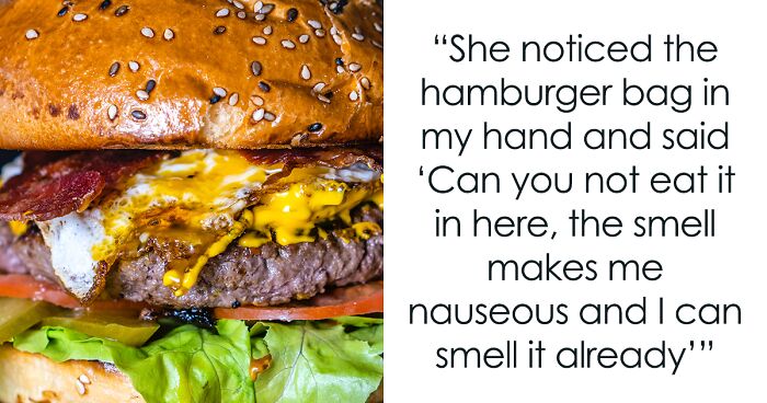 Redenaar met de klok mee brandwonden Person Starts A Debate Online After Their Vegan Coworker Asks Them To Eat  Burger Outside | Bored Panda