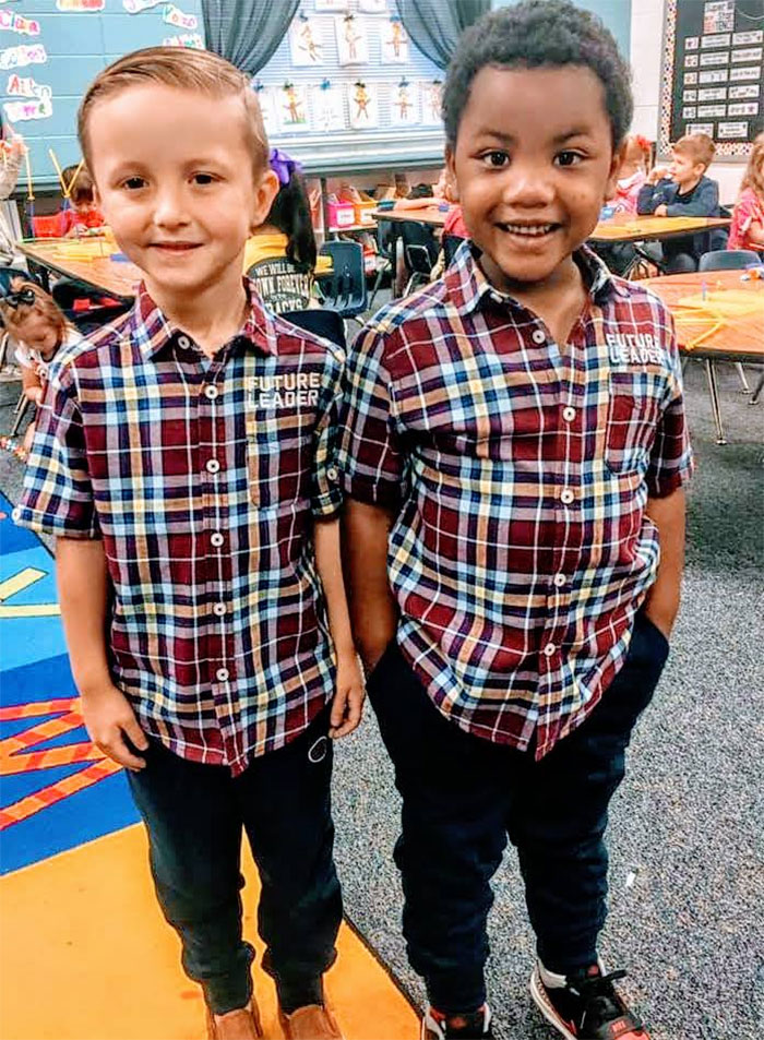 Late Last Night, Myles Went On And On About How He Had To Be Twins With A Boy In His Class For Twin Day Because They Look Exactly The Same — Same Eyes, Same Hair. He Was Adamant That They Were Identical