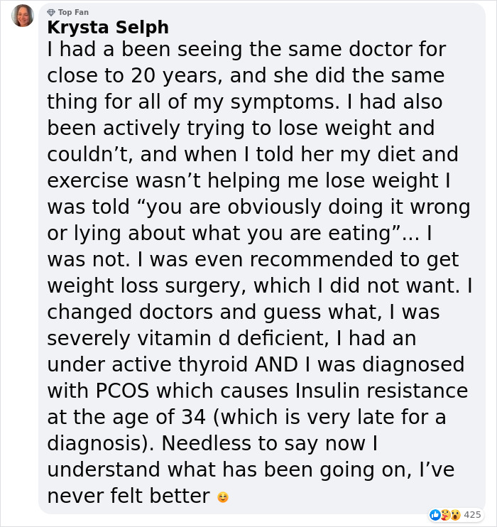 Woman Loses 75 Pounds So Doctors Would Stop Blaming Her Symptoms On Weight And Finally Give Her A Diagnosis
