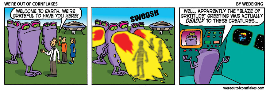10 Hilarious "Alien" Comic Strips From "We're Out Of Cornflakes"