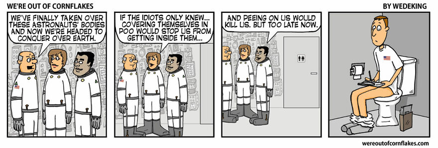 10 Hilarious "Alien" Comic Strips From "We're Out Of Cornflakes"