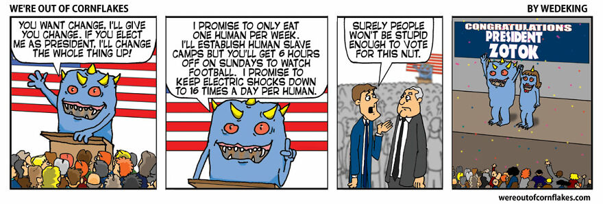 10 Hilarious "Alien" Comic Strips From "We're Out Of Cornflakes"