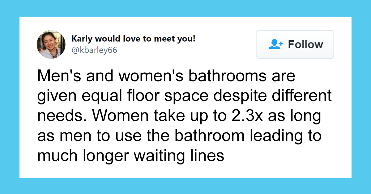 Person Lists 18 Alarming Facts That Show How "Our World Was Not Built For Women" - Vimarsana News