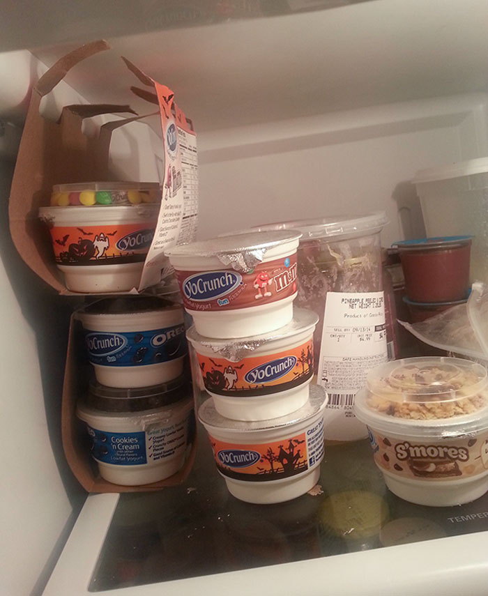 My Sister Only Eats The Chocolate From The Top Container On The YoCrunch Yogurts, Leaving The Rest Of Us With Plain Vanilla Yogurt