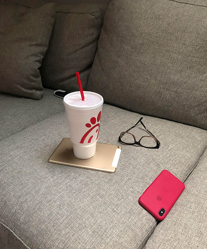 My Wife Keeps Using My iPad As Her Coaster