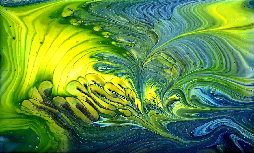 Double Dip With Primary Elements ~ Acrylic Pour Painting Double Dip With Primary Elements ~ Acrylic Pour Painting
