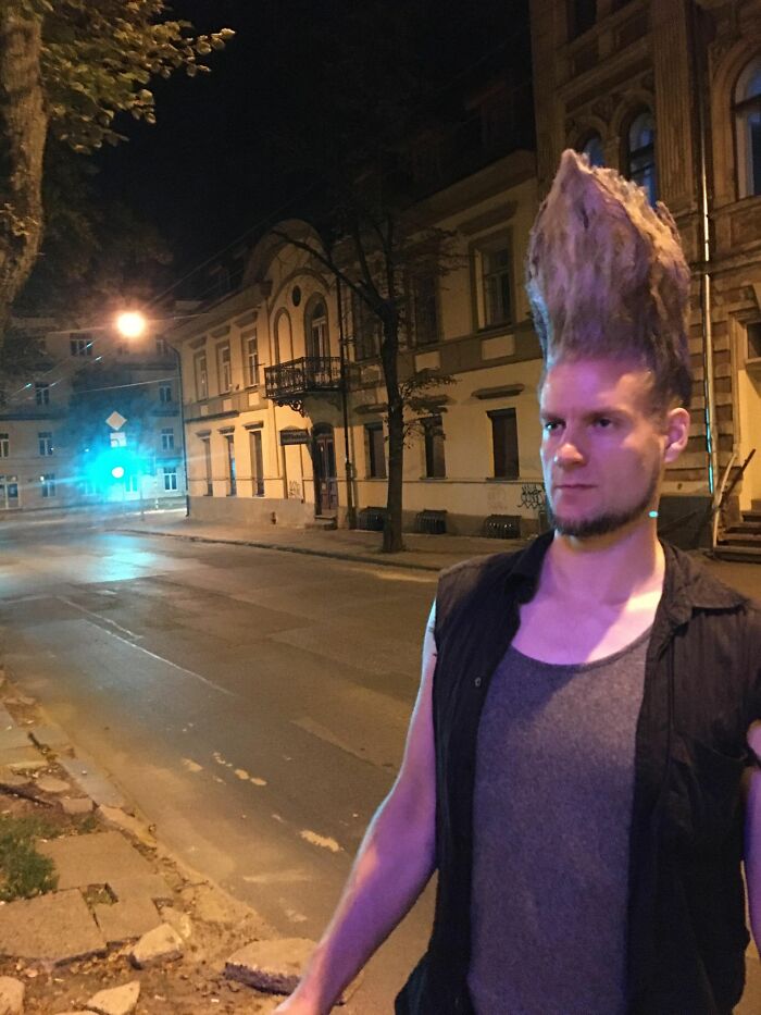 This Dude Next To A Bar In Vilnius