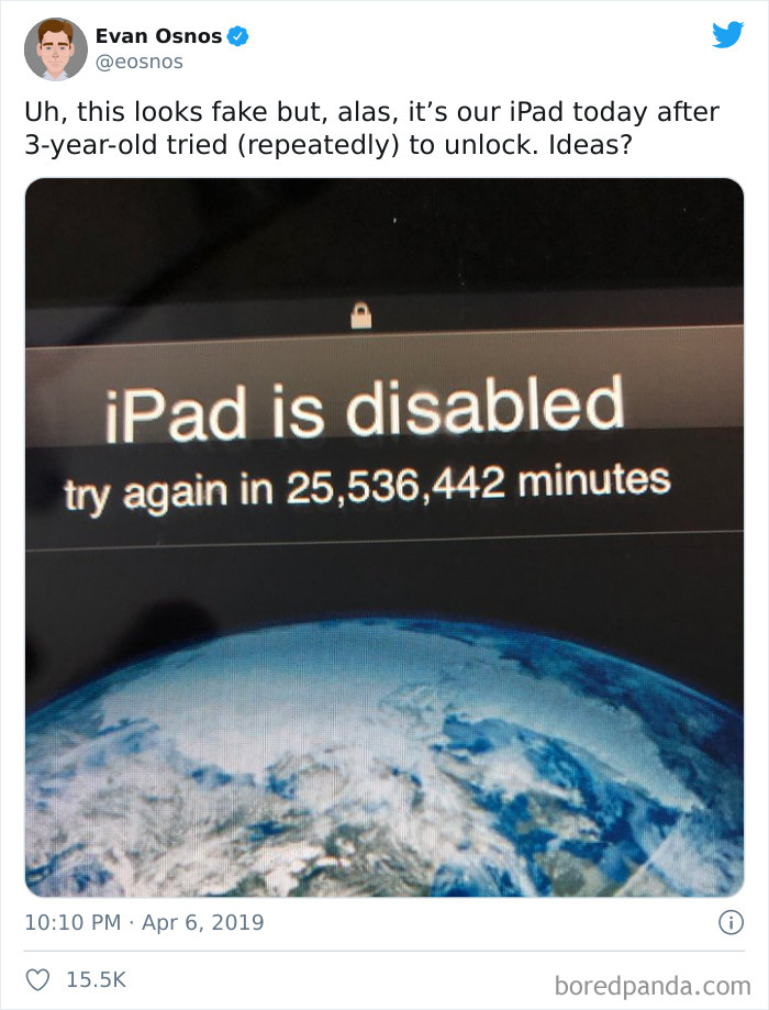 Got Locked Out Of iPad For 47 Years