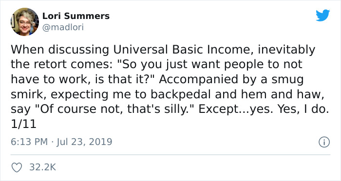 "People Shouldn't Have To Work": Person Shares How The World Would Work If Everyone Had Universal Basic Income