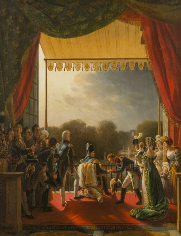 Louis XVIII Witnesses The Return Of The Spanish Army From The Tuileries, December 2, 1823 By Ducis, Louis (1823 - 1824)