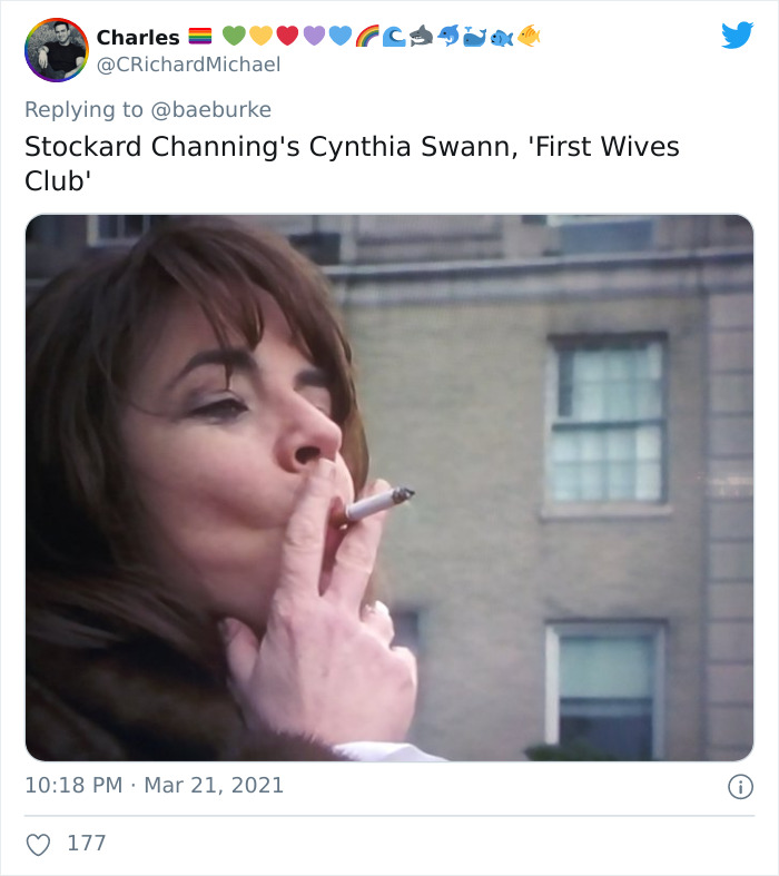 Cynthia Swann, Portrayed By Stockard Channing, In The First Wives Club (1996)