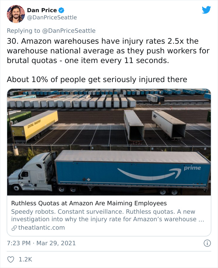 Guy Lists 40 Ways In Which Amazon Exploits Its Employees And It’s Terrifying
